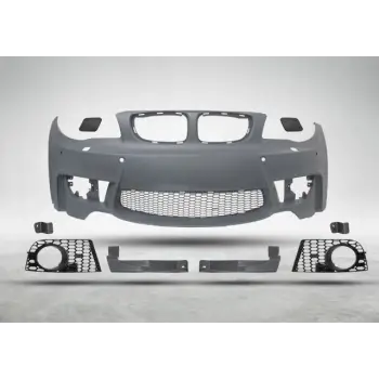 BMW E87-LCI E81 E82 2007-2011 Komple Tampon Ön F Yık Lı PDCli SİS Delikli M1 Style 51118052493M1 Wender
