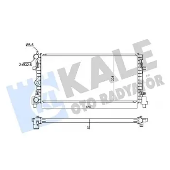Volkswagen Polo 2009- Audi A1 2009- Su Radyatörü Brazing MT 648X326X22MM 6R0.121.253A Wisco