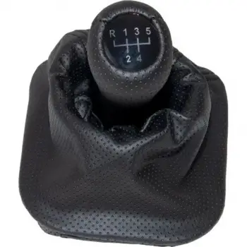 BMW E34 Topuzlu Vites Körüğü 5 İleri Man Şanz Siyah Noktalı Suni Deri Işıklı 25111221527+25111261611 Wender