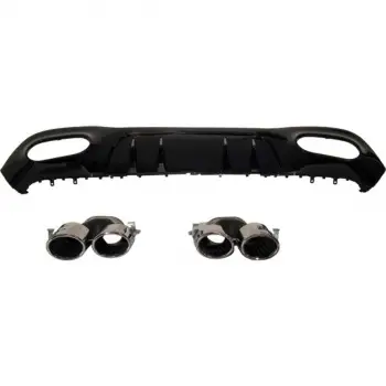 Mercedes W177 V177 2018- Tampon Difüzör Seti Tampon Difüzörü Arka 00 Çıkış Egz Uçlu AMG A45 1778853801 Wender