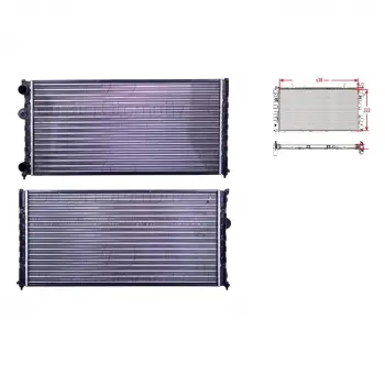 Volkswagen Polo 3 Caddy 2 1996-2002 Su Radyatörü Mekanik MT AT 630X322X34 MM 6K0121253AC Autolux