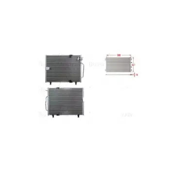 BMW 5 (E34) 525 TDS 1991-1995 BMW 5 (E34) M5 1988-1992 BMW 5 1991-1996 Klima Radyatörü 580X441X16 64531391393 Wisco