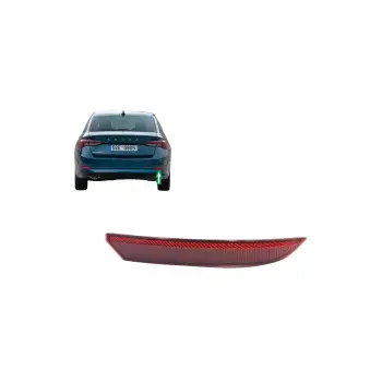 Skoda Octavia 4 2020- Tampon Reflektoru Arka Dış Sağ 5E7945106 OEM
