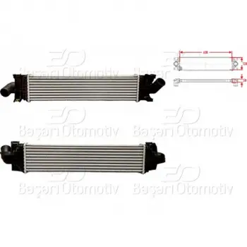 Ford Focus 2007-2015 Turbo Radyatörü Intercooler 600X128X50 3M5H9L440AA Wisco