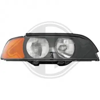 BMW E39 2001-2003 Komple Far Sağ Siyah Sarı Sinyal Hella Type 63126900198 Wender