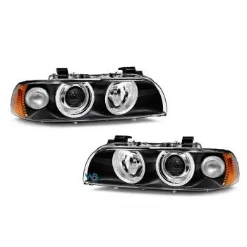 BMW E39 2001-2003 Komple Far Siyah Sarı Sinyal Hella Type 63126900197 Wender