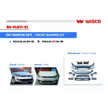 VW Polo 2009-2018 Tampon Seti Ön 6C0807217AAGRU Wisco