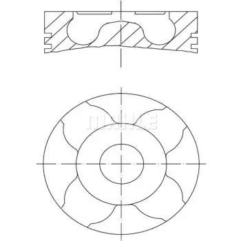 Opel Corsa C Combo C 2003-2007 Piston Sekman 70.00 040 020 Kisa 93187864 Goetze