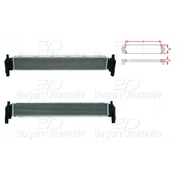 Audi A1 2009- Volkswagen Polo 2009- Turbo Radyatörü Intercooler 645X88X56 6R0145805E Wisco