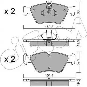 Mercedes-benz W210 W202 S202 A208 S210 R170 1995- Fren Balatası Ön A004420022041 Aspart
