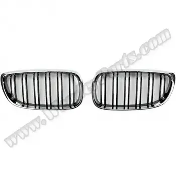 BMW E60+LCI 2003-2009 Panjur Set Krom Siyah Çift Çıtalı 51712155447 Wender