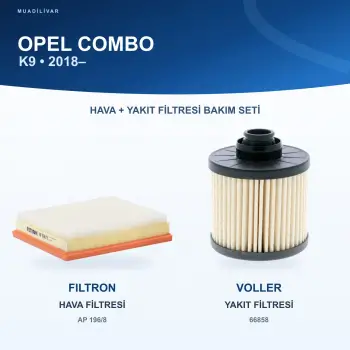 OPEL COMBO (K9) Hava+Yakıt Filtre Bakım Seti