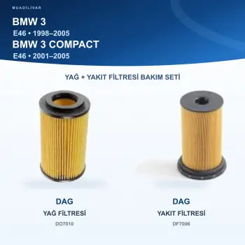 BMW 3 (E46) Yağ+Yakıt Filtre Bakım Seti