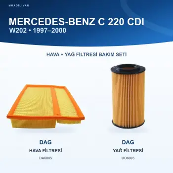 MERCEDES BENZ C (W202) Hava+Yağ Filtre Bakım Seti