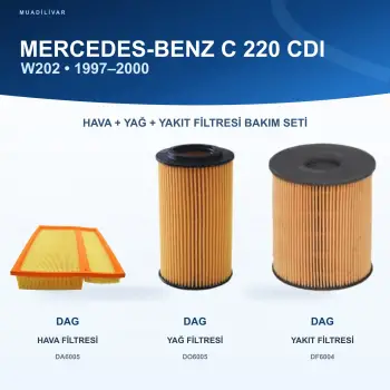 MERCEDES BENZ C (W202) Hava+Yağ+Yakıt Filtre Bakım Seti