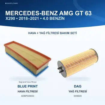 MERCEDES BENZ AMG GT (X290) Hava+Yağ Filtre Bakım Seti