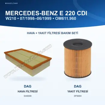 MERCEDES BENZ E (W210) Hava+Yakıt Filtre Bakım Seti