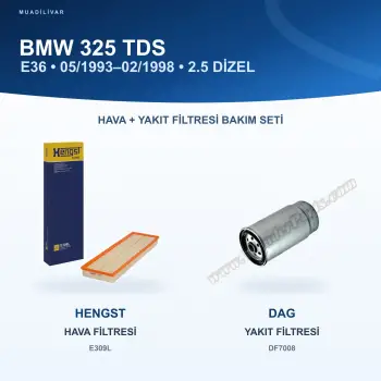 BMW 3 (E36) / BMW 5 (E34) Hava+Yakıt Filtre Bakım Seti