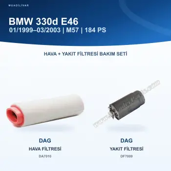 BMW 3 (E46) Hava+Yakıt Filtre Bakım Seti