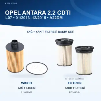 OPEL ANTARA A (L07) Yağ+Yakıt Filtre Bakım Seti