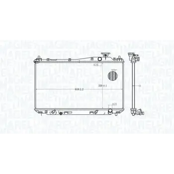 Honda Civic 1.4. 1.6 16V Vtec 2001- Su Radyatörü Brazing MT 350X660X22 MM 19010PLC004 Wisco