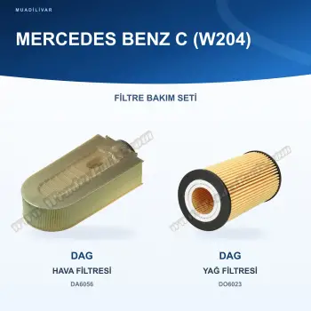 DAG Mercedes C200 CDI W204 OM651.913 Hava Yağ Filtre Bakım Seti