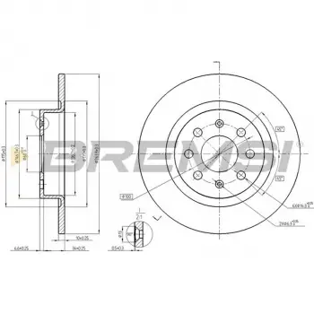 Opel Corsa E Adam 2014- Fren Diski Arka Adet 50902167 Bosch
