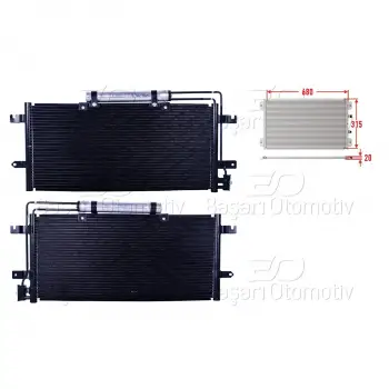 VW T4 1.9 TD 2.0 2.4 D 2.5 TDI 2.8 1990- Klima Radyatörü 680X315X20 7D0820411 Wisco