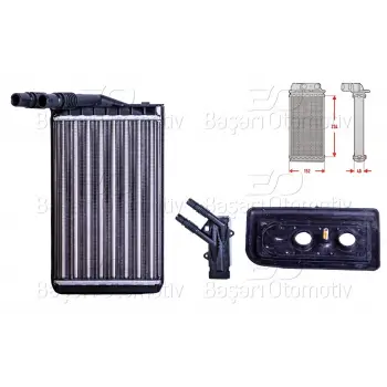 Renault Kangoo 1997- Kalorifer Radyatörü Mekanik MT AT 234X152X40 MM 7701205538 Autolux