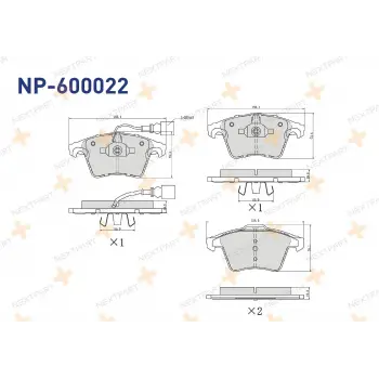 VW Transporter 2009- Fren Balata Ön Fisli 7H0698151A Nextpart