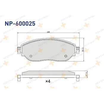 Renault Trafic 2015- Fren Balata Ön 410601073R Nextpart