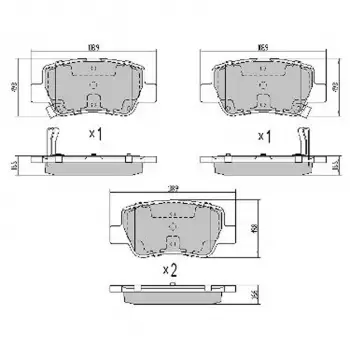 Toyota Avensis 2009- Fren Balata Arka Ikazli 0446605043 Nextpart