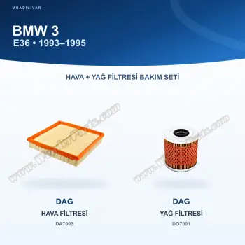 BMW 3 (E36) Hava+Yağ Filtre Bakım Seti