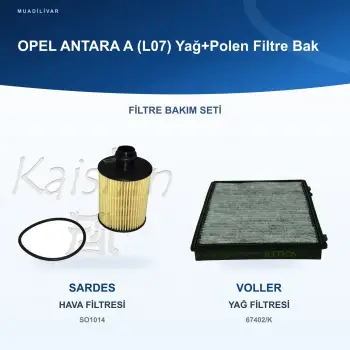 OPEL ANTARA A (L07) Yağ+Polen Filtre Bakım Seti