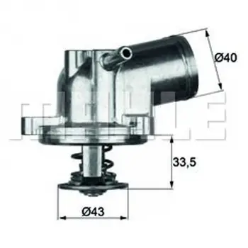 Mercedes-benz W202 1993- Termostat 87C A1112000315 Mahle