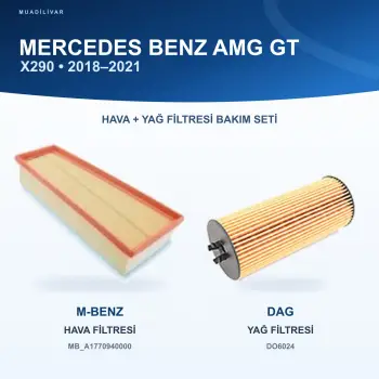 MERCEDES BENZ AMG GT (X290) Hava+Yağ Filtre Bakım Seti