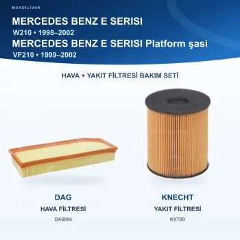 MERCEDES BENZ E (W210) / MERCEDES BENZ E (VF210) Hava+Yakıt Filtre Bakım Seti