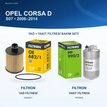 OPEL CORSA D (S07) Yağ+Yakıt Filtre Bakım Seti