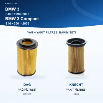 BMW 3 (E46) Yağ+Yakıt Filtre Bakım Seti