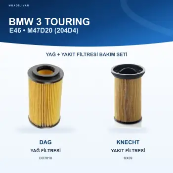 BMW 3 (E46) Yağ+Yakıt Filtre Bakım Seti