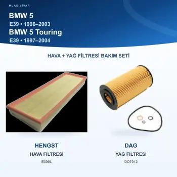 BMW 5 (E39) Hava+Yağ Filtre Bakım Seti