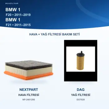 BMW 1 (F20) / BMW 1 (F21) Hava+Yağ Filtre Bakım Seti