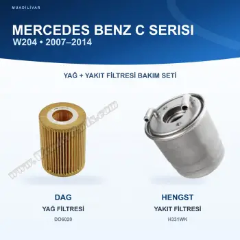 MERCEDES BENZ C (W204) Yağ+Yakıt Filtre Bakım Seti