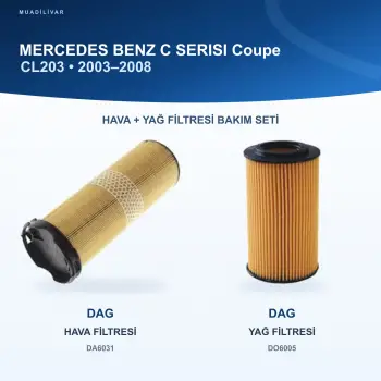 MERCEDES BENZ C (CL203) Hava+Yağ Filtre Bakım Seti
