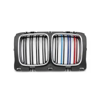 BMW E34 1987-1992 Panjur Siyah Çift Çıtalı M Renkli Krom Çerçeveli 51131973897 Wender