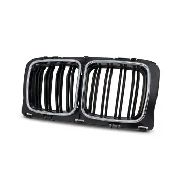BMW E34 1987-1992 Panjur Siyah Çift Çitalı Krom Çerçeveli 51131973825 Wender