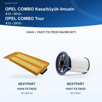 OPEL COMBO (X12) / OPEL COMBO Tour (X12) Hava+Yakıt Filtre Bakım Seti