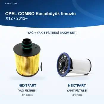 OPEL COMBO (X12) Yağ+Yakıt Filtre Bakım Seti