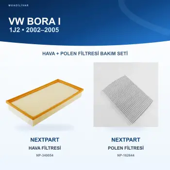 VW BORA I (1J2) Hava+Polen Filtre Bakım Seti