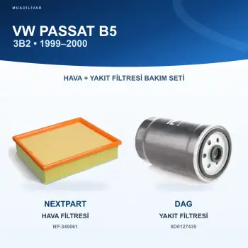 VW PASSAT B5 (3B2) Hava+Yakıt Filtre Bakım Seti